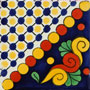 Mexican Clay Tile Azteca Azul 1072